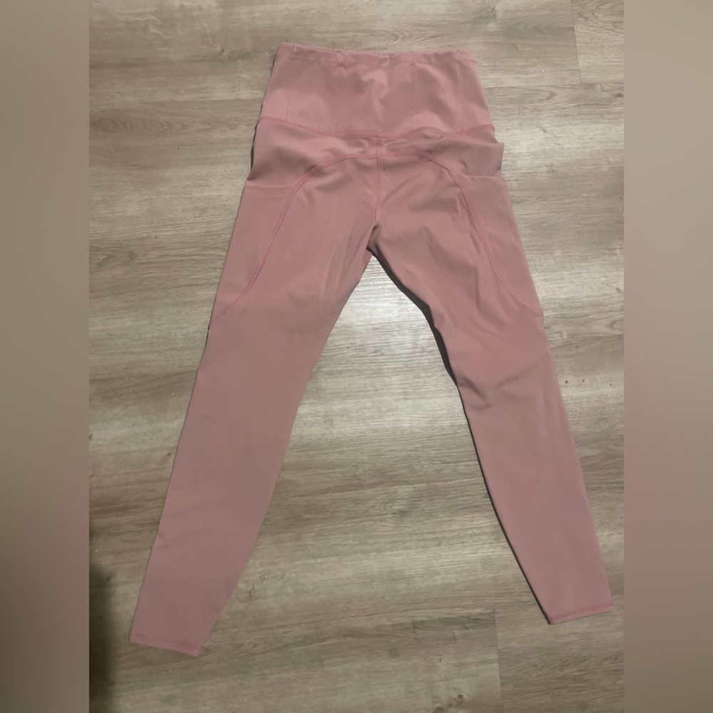 High waisted pocket leggings activewear Dusty pink - Picture 2 of 5